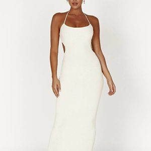 Meshki Morgan Knit Midi Dress (Cream, Size XS)